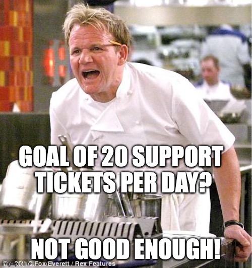 Chef Gordon Ramsay yells not good enough!