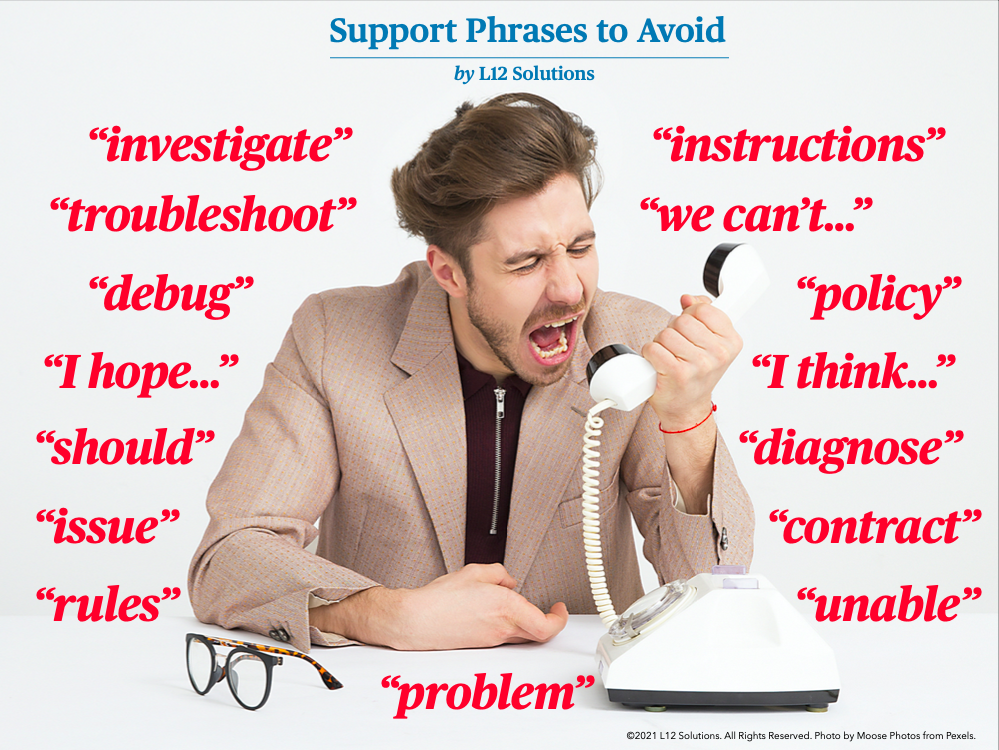 Support Phrases to Avoid